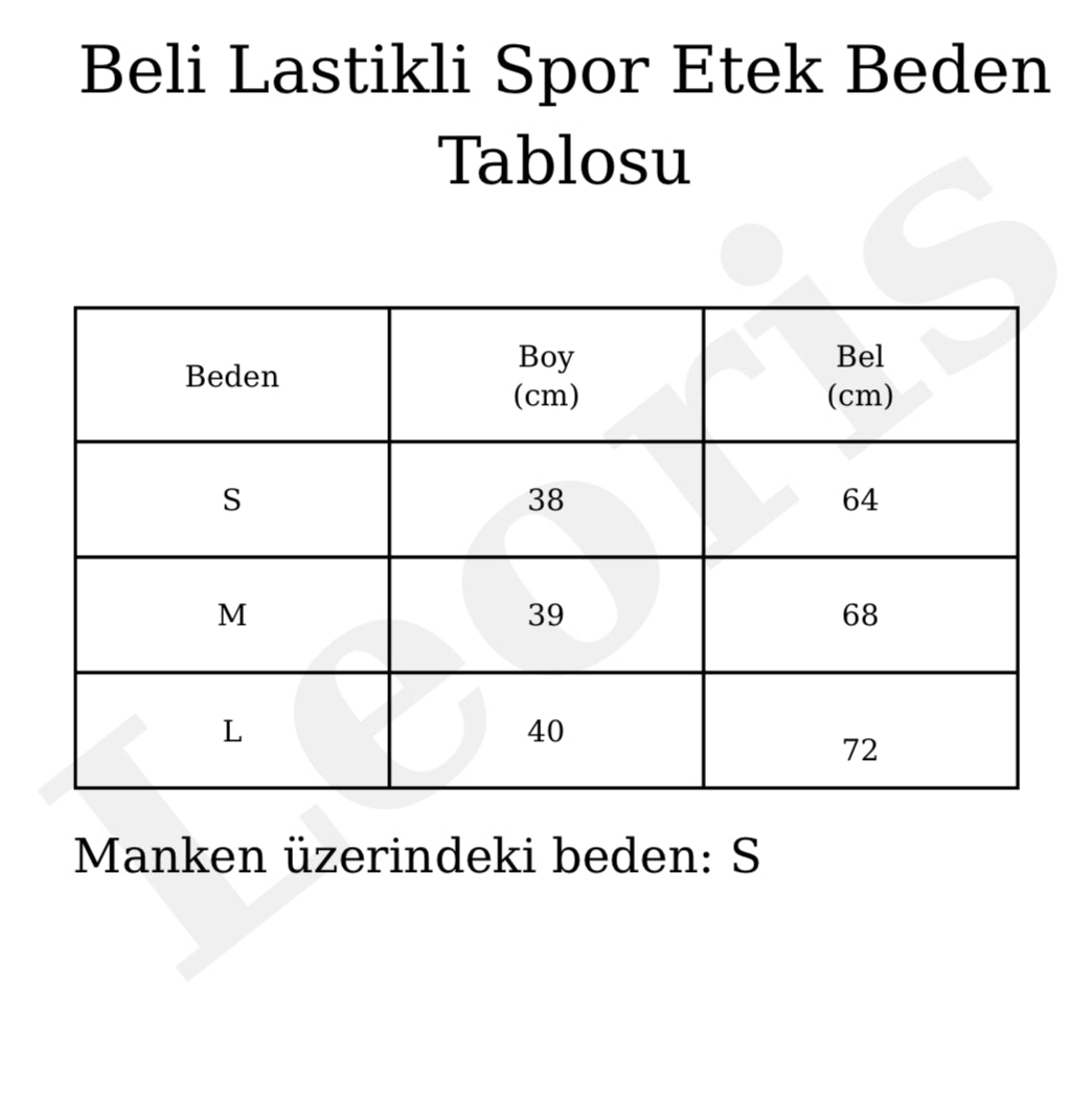 Beli Lastikli Volanlı İçi Şortlu Spor Etek