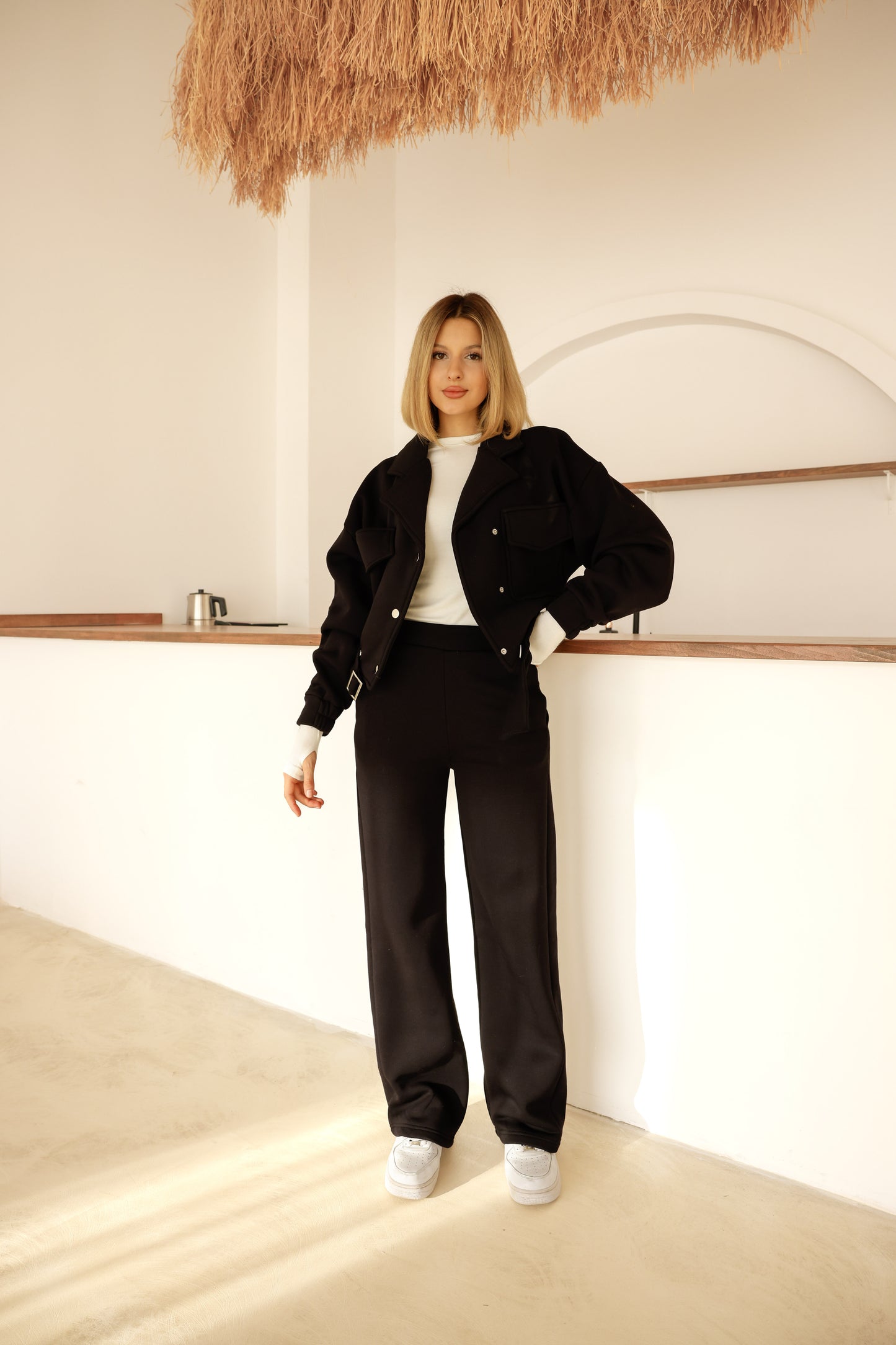 Beli Lastikli Geniş Paça Premium Kalite Pantolon