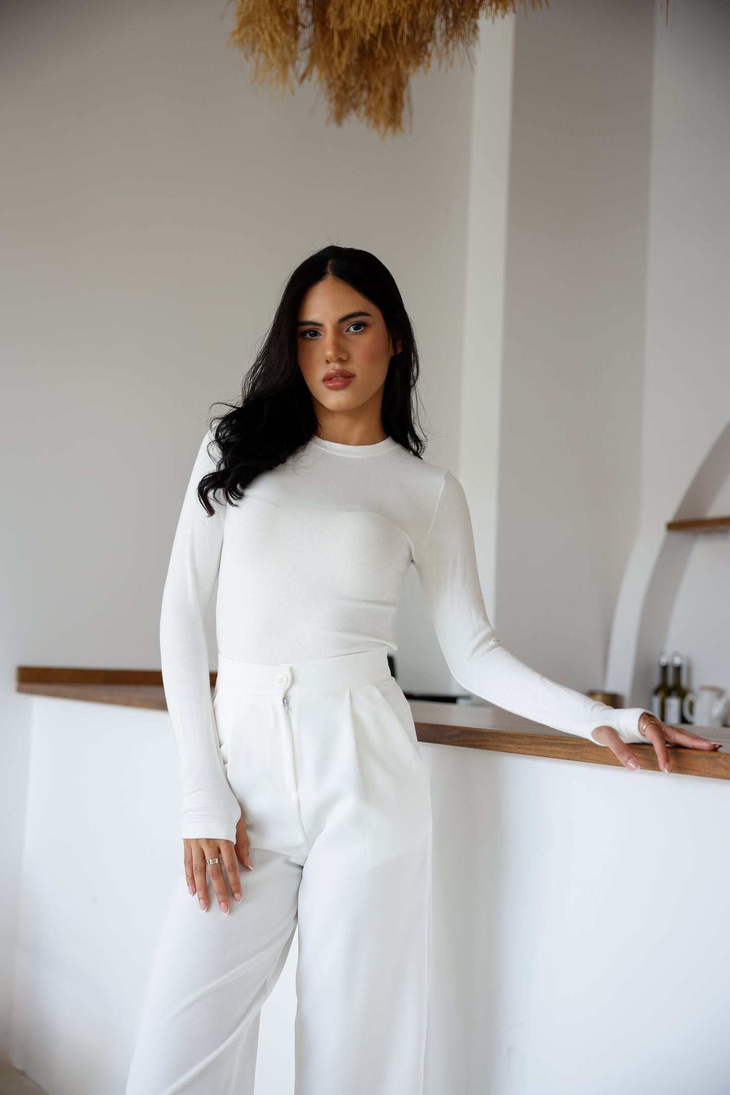 Uzun Kollu Parmak Geçmeli Modal Body Premium Kalite