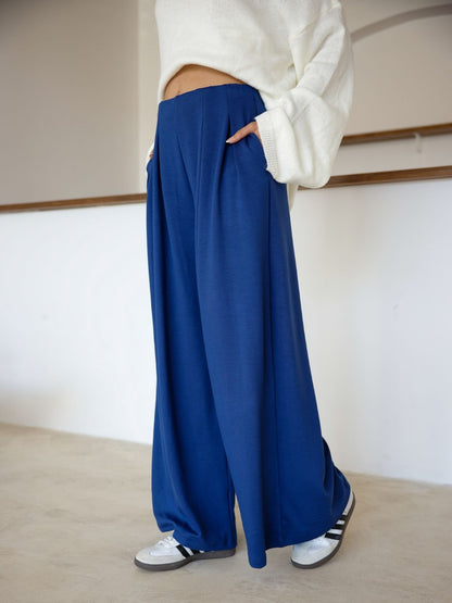 Oysh Modal Kumaş Beli Lastikli Pileli Pantolon