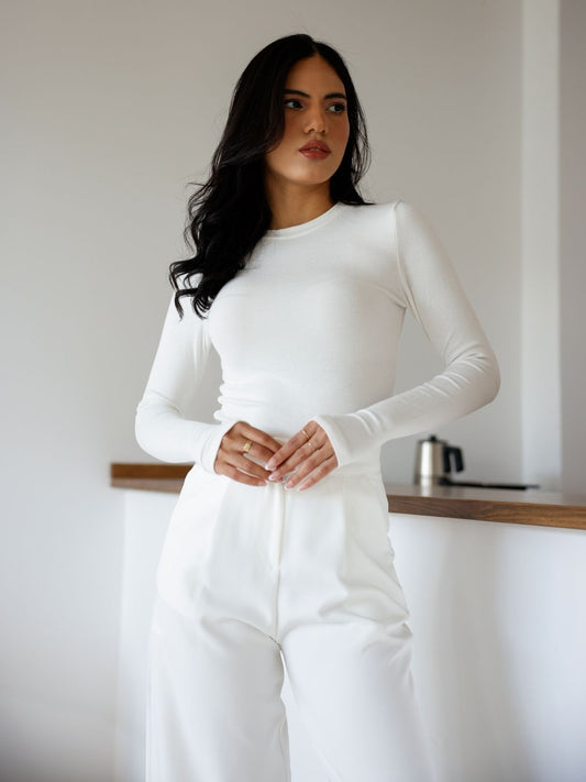 Uzun Kollu Parmak Geçmeli Modal Body Premium Kalite