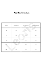 Çift Düğmeli Orta Boy Şık Trençkot İçi Astarlı Yüksek Kalite