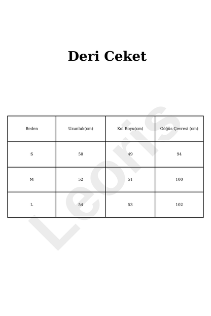 Polo Yaka Deri Ceket