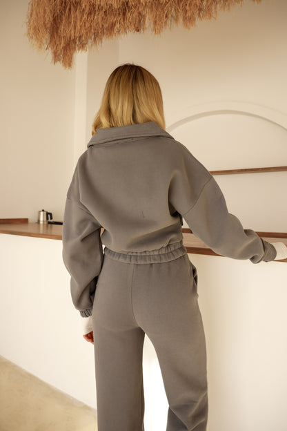 Kemer Detaylı Yüksek Kalite Pamuk Ceket