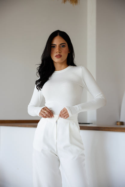 Uzun Kollu Parmak Geçmeli Modal Body Premium Kalite